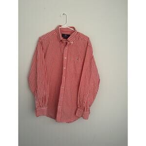 Vineyard Vines Men’s Shirt Boldwater Tucker Red White Classic Fit Size Large